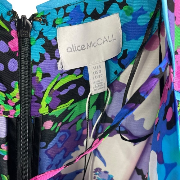 NWT Alice McCall Midnight Radio Mini Dress in Glacier - Picture 4 of 5